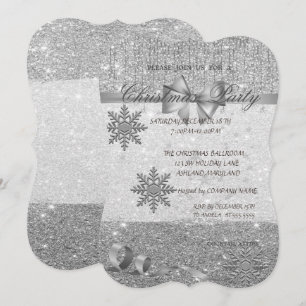 SilverSnowflakes, Glitterie, Weihnachtsgebäck für  Einladung
