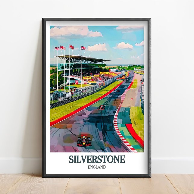 Silverstone Poster-Silverstone Druck - Silverstone Poster (Von Creator hochgeladen)