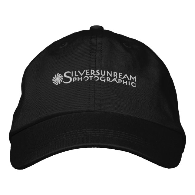 Silversunbeam bestickte Hülle (nur schwarz) Bestickte Baseballkappe (Vorderseite)