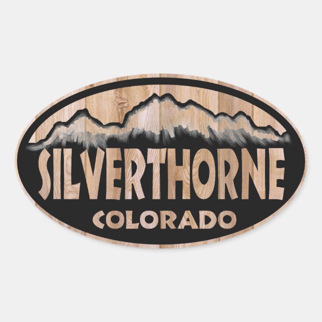 Silverthorne Colorado signe ovales autocollants (Devant)