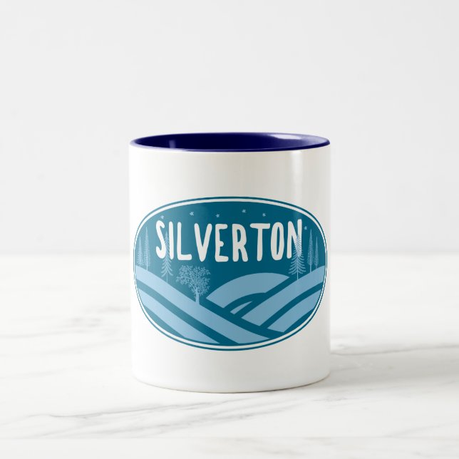 Silverton Colorado Außenbereich Zweifarbige Tasse (Mittel)