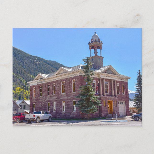 Silverton, Colorado, Rathaus Postkarte (Vorderseite)