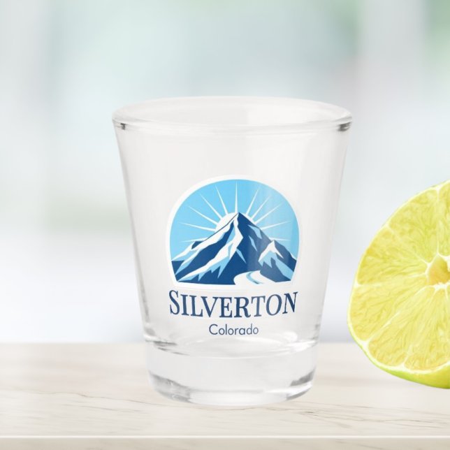 Silverton Mountain Colorado Ski Shotglas Schnapsglas (Von Creator hochgeladen)