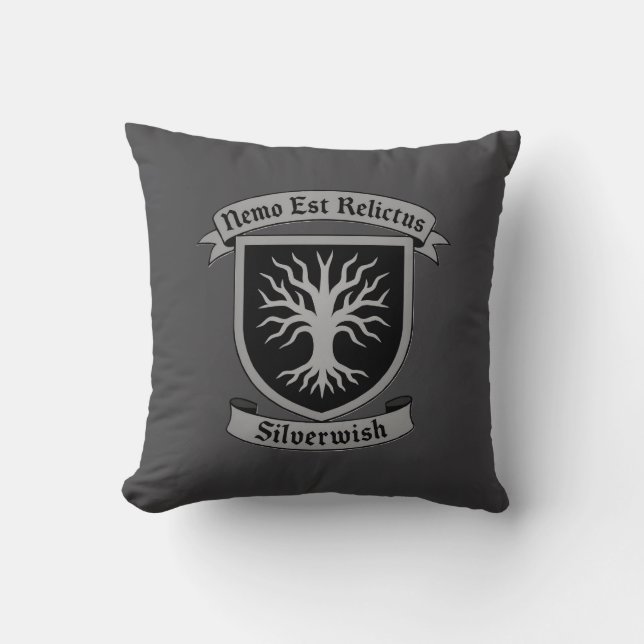 SilverWish Guild Wappen und Motto:Originale Farben Kissen (Vorderseite)