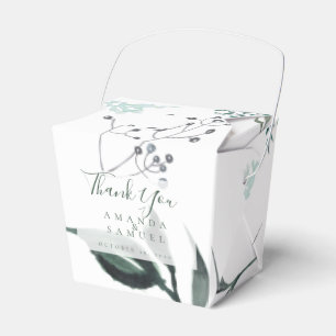 Silvery Green Eucalyptus Gastgeschenk Hochzeit Geschenkschachtel