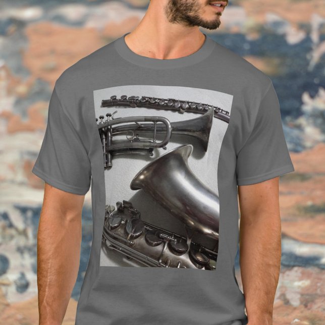 Silvery Musical Instruments fotografisch T-Shirt (Von Creator hochgeladen)