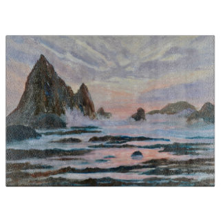 Silvery Sunset an der Sharkfin Cutting Board Schneidebrett