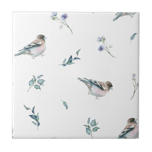 Silvery Vining Blätter Nahtlose Keramik Tile Fliese