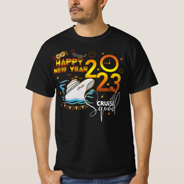 Silvester 2023 Party Family Group Friend T-Shirt (Vorderseite)