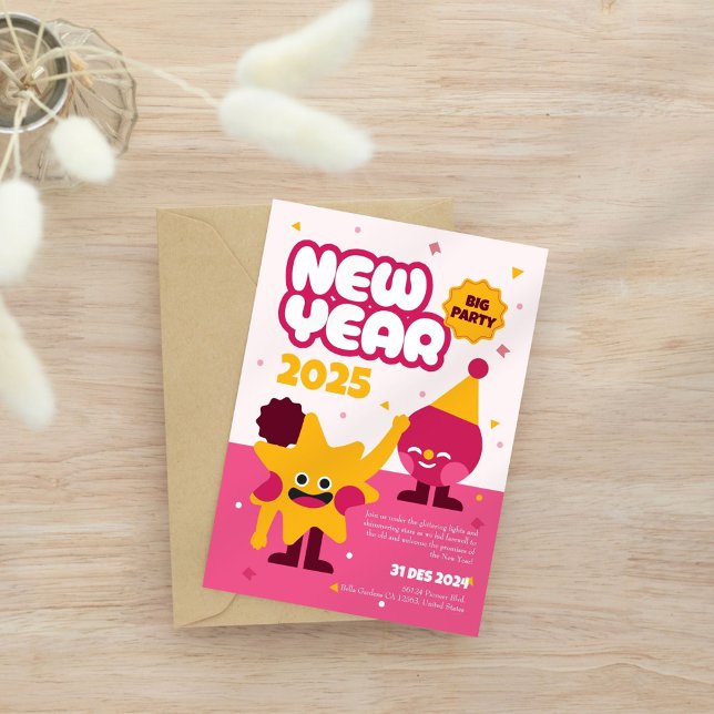 Silvester 2025 Party Einladung der Kinder (Von Creator hochgeladen)