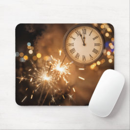 Silvester Countdown mit Wunderkerzen Mousepad