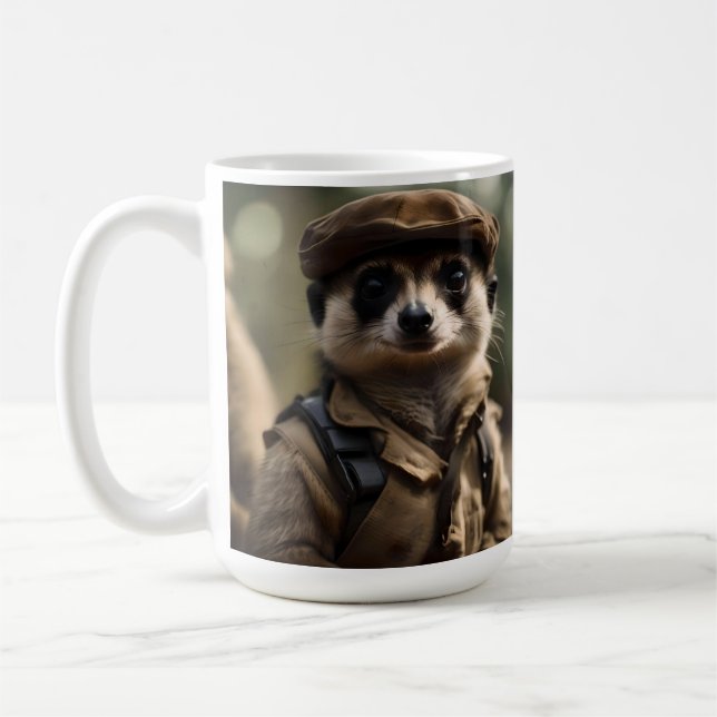 Silvester dem Erdmännchen huldigen: Die Geschichte Kaffeetasse (Links)