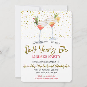 Silvester Drinks Party Einladung