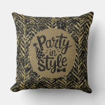 Silvester feiern,Party im Stil,Schwarz Gold Kunst
