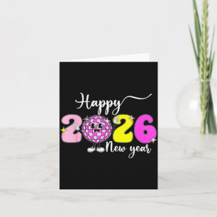 Silvester Hallo 2026 Frohes Neues Jahr 2026 Disc Karte