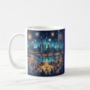 Silvester in New York City Kaffeetasse