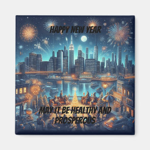 Silvester in New York City Magnet