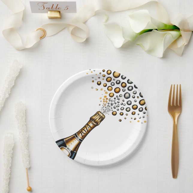 Silvester Pappteller (Hochzeit)