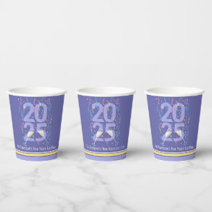 Silvester Party Champagner Straffer 2025 Pappbecher