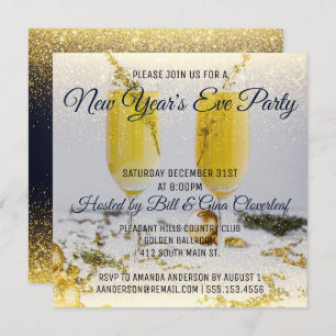 Silvester Party Einladung Luxus