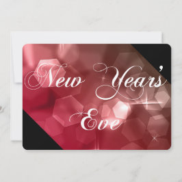 Silvester Party Einladung Mix Colors Bokeh 3