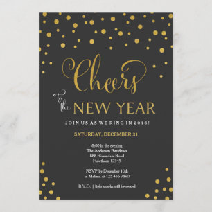 Silvester-Party Einladung / Silvester-Party