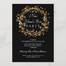 Silvester Party Festivals Gold