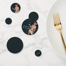 Silvester Party Girl in Sequel Dress Konfetti