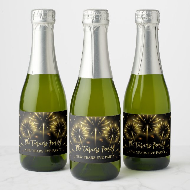 Silvester Party Gold & Black (Flaschen)