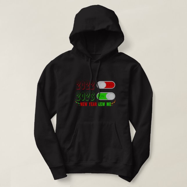 Silvester Party liefert NYE 2023 Happy New Ye Hoodie (Design vorne)