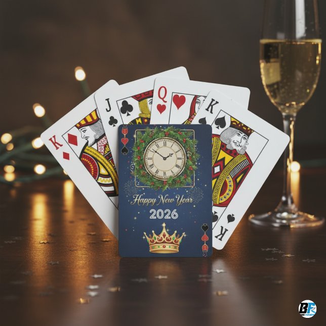 Silvester Royal Clock & Crown Benutzerdefiniert Spielkarten (Von Creator hochgeladen)
