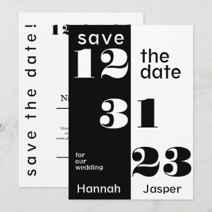 Silvesterabend 123123 Hochzeit Save the Date Einladung