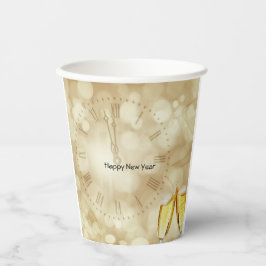 Silvesterabend mit Champagnerbrille Pappbecher