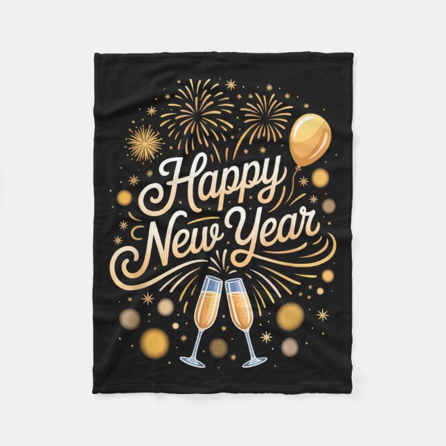 Silvesterbedarf Feuerwerk  Fleecedecke (Vorderseite)