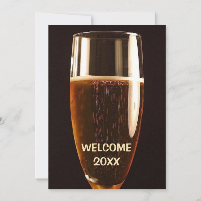 Silvesterbeere-Party Einladung (Vorderseite)