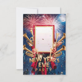 Silvestereinladungskarte für das Silvesterfest im  Einladung