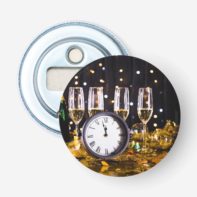 Silvesterfeier SlipperyJoe's Champagner Flaschenöffner (Vorderseite)