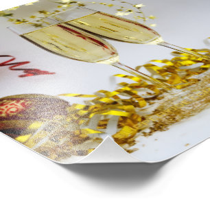 Silvesterfeier SlipperyJoe's Champagner-Wellness-C Fotodruck