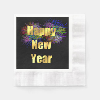 Silvesterfeuerwerke im Party Serviette