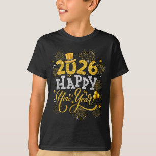 Silvesterparty 2026 Feuerwerk Familien-Matching T-Shirt