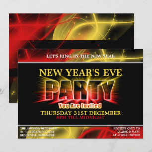 Silvesterparty-Einladungen Light Burst Einladung