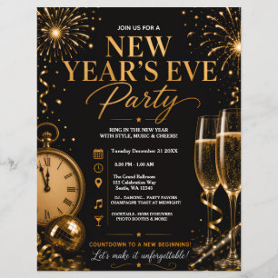 Silvesterparty Flyer