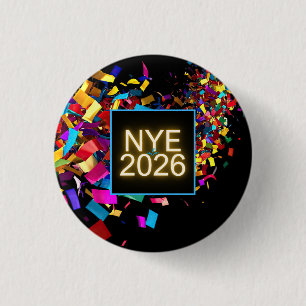 Silvesterparty Spaß Button
