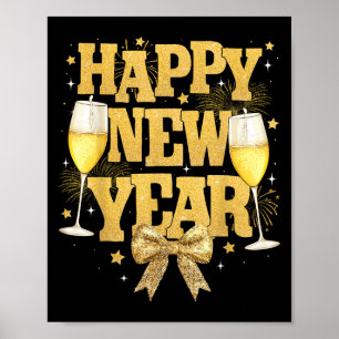 Silvesterpartybedarf 2025 Frohes Neues Jahr F Poster