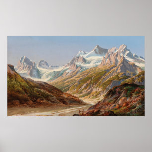 Silvretta-Gebirgslandschaft – Ignaz Dorn Poster