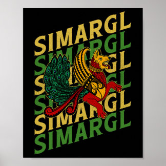 Simargl Heidentum Hund Nordische Abstammung Nation Poster
