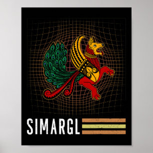 Simargl Heidentum Hund Nordische Abstammung Nation Poster