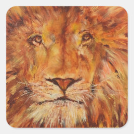 Simba Quadratischer Aufkleber
