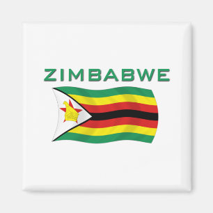 Simbabwe-Flagge 2 Magnet
