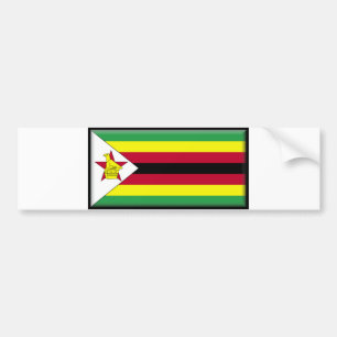 Simbabwe-Flagge Autoaufkleber